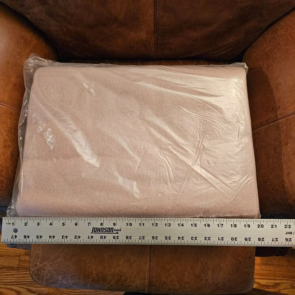 Vintage Consul 100% Wool Blanket, 80x90 Size, Beige, Original Packaging - Picture 11 of 14